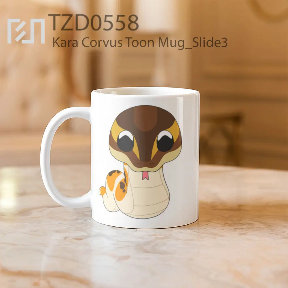 Kara Corvus Toon Mug - All-side / Desain