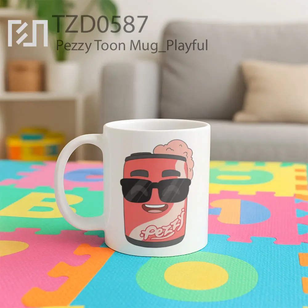 Pezzy Toon Mug - All-side / Desain
