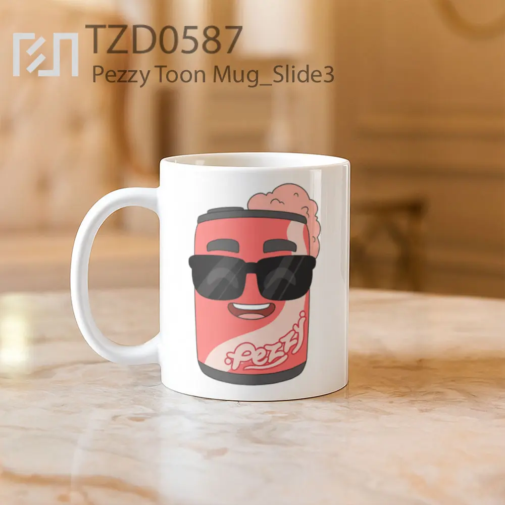 Pezzy Toon Mug - All-side / Desain