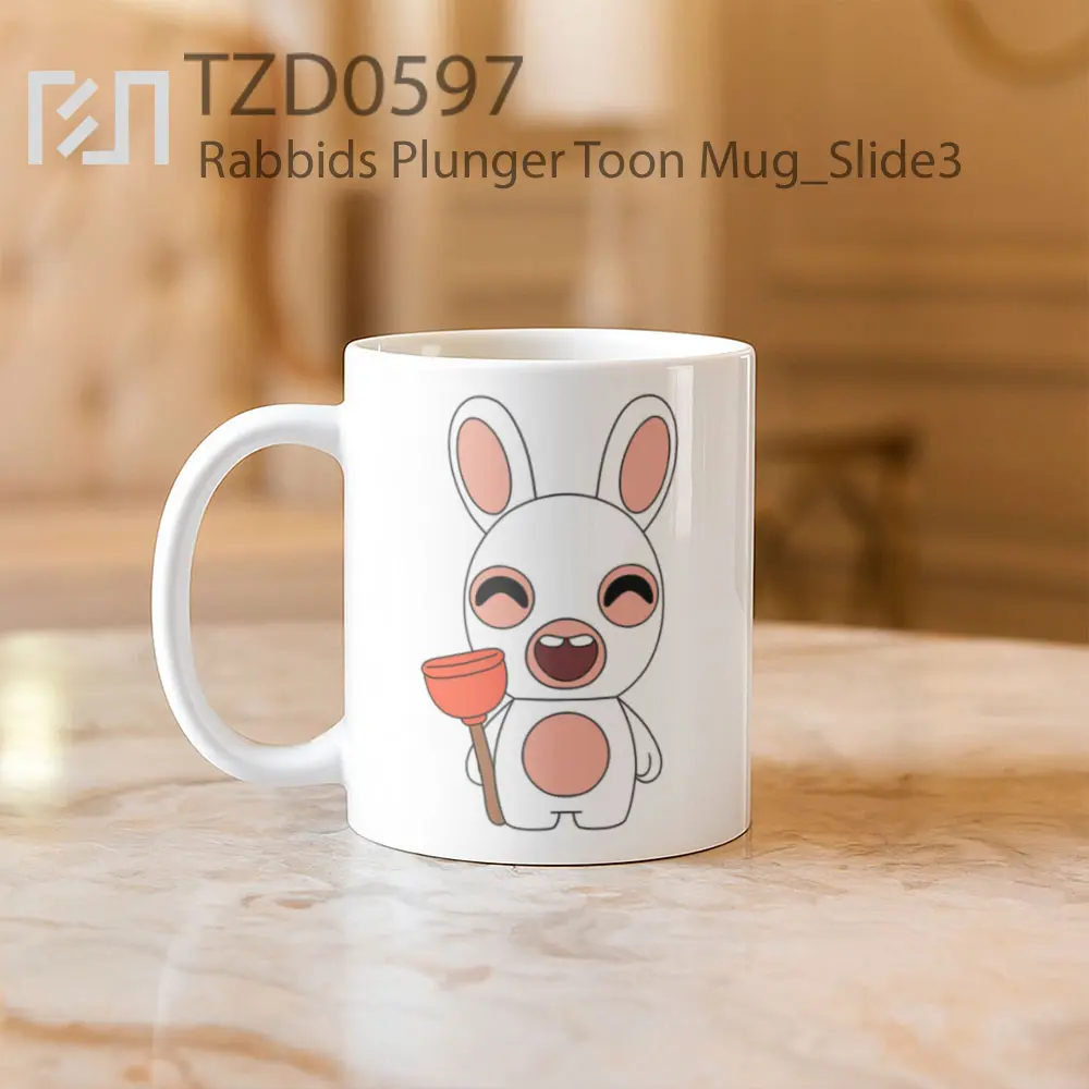 Rabbids Plunger Toon Mug - All-side / Desain