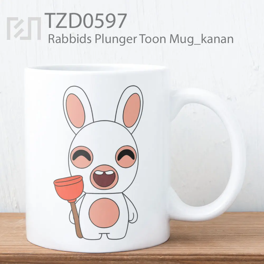 Rabbids Plunger Toon Mug
