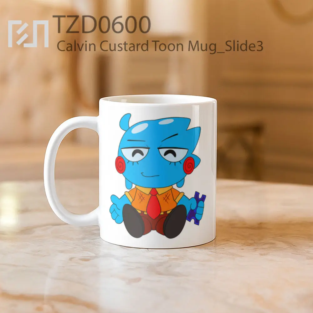 Calvin Custard Toon Mug - All-side / Desain