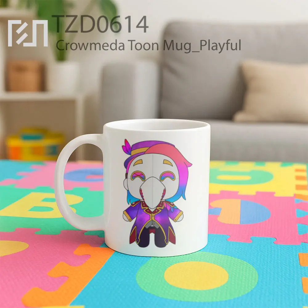 Crowmeda Toon Mug - All-side / Desain
