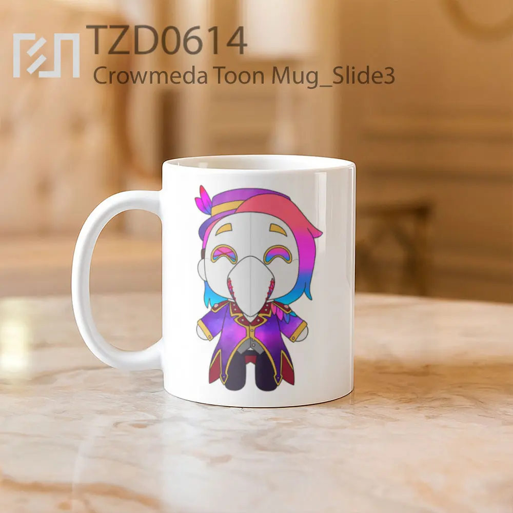 Crowmeda Toon Mug - All-side / Desain