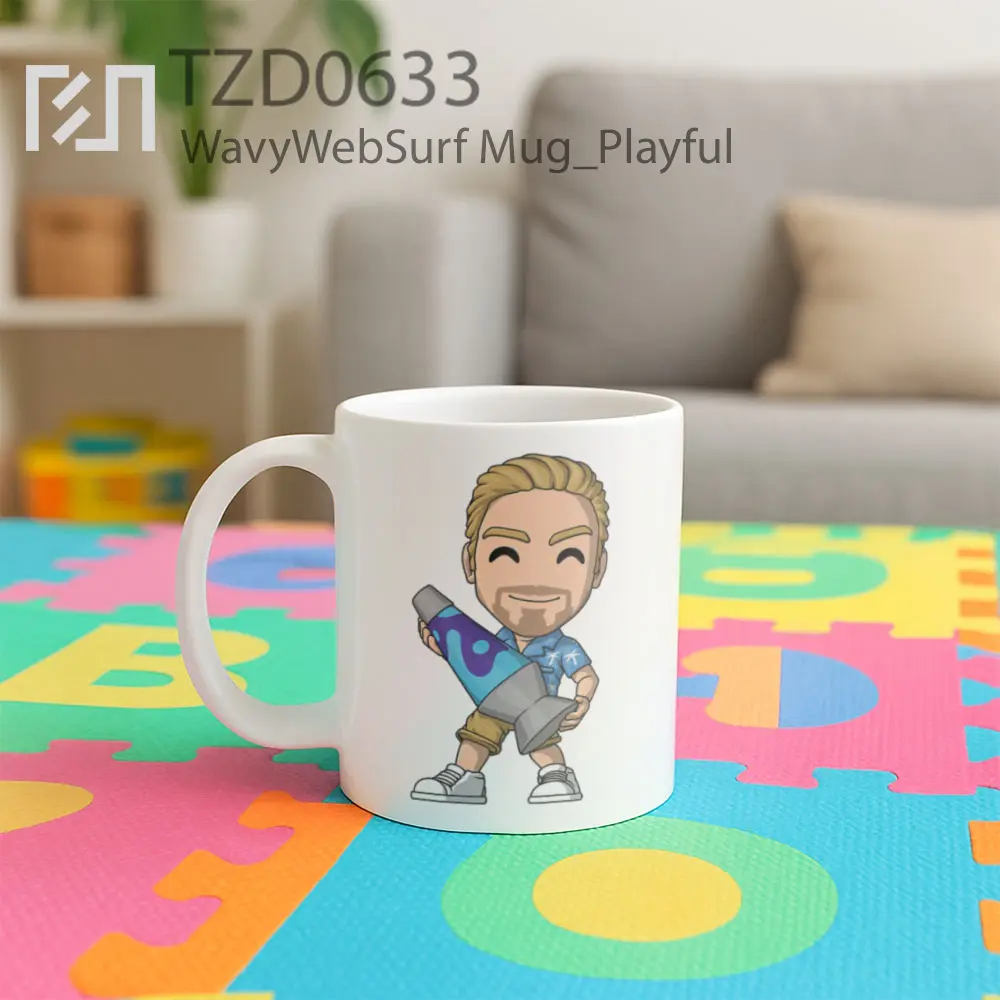 WavyWebSurf Mug - All-side / Desain
