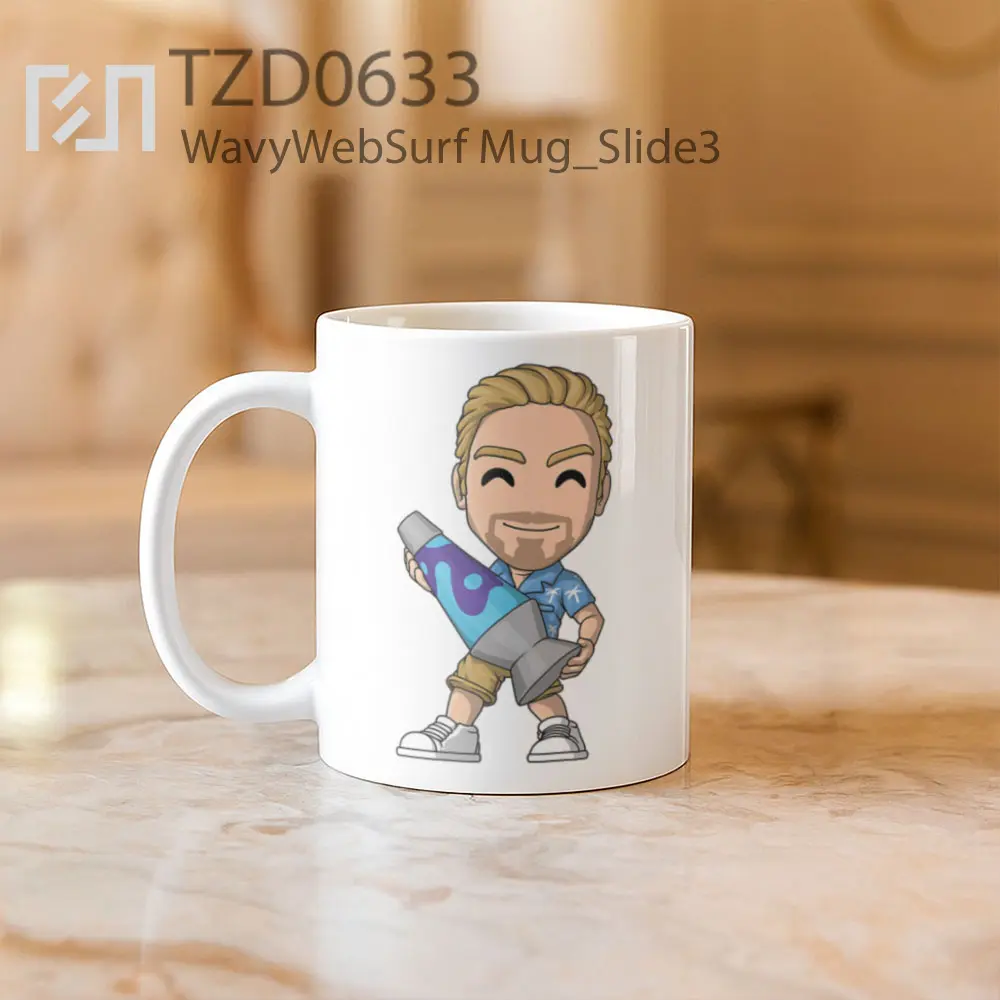 WavyWebSurf Mug - All-side / Desain