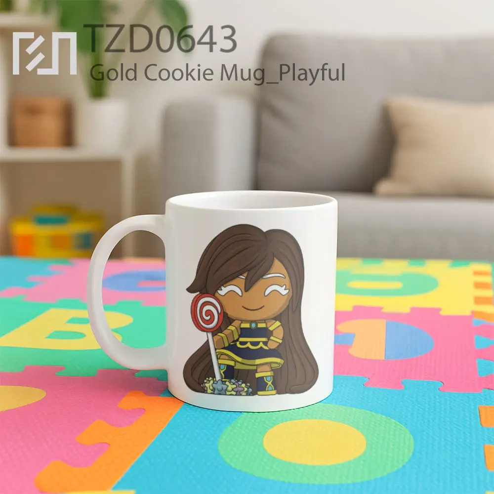 Gold Cookie Mug - All-side / Desain