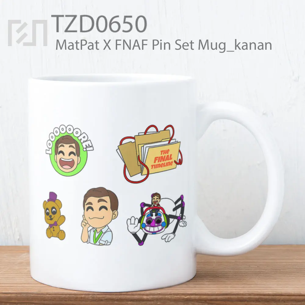 MatPat X FNAF Pin Set Mug