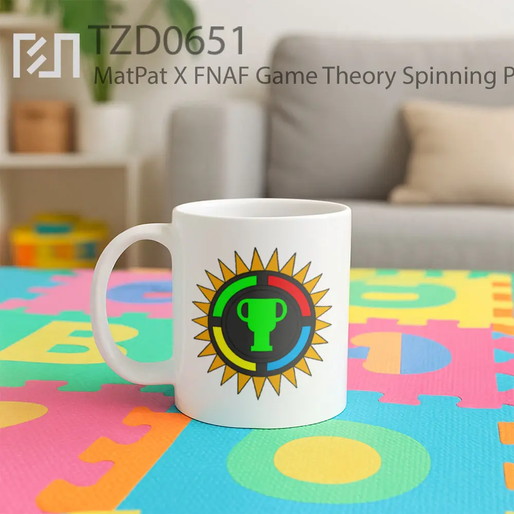 MatPat X FNAF Game Theory Spinning Pin Mug - All-side / Desain