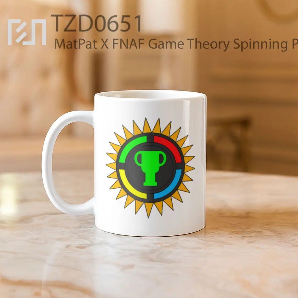 MatPat X FNAF Game Theory Spinning Pin Mug - All-side / Desain