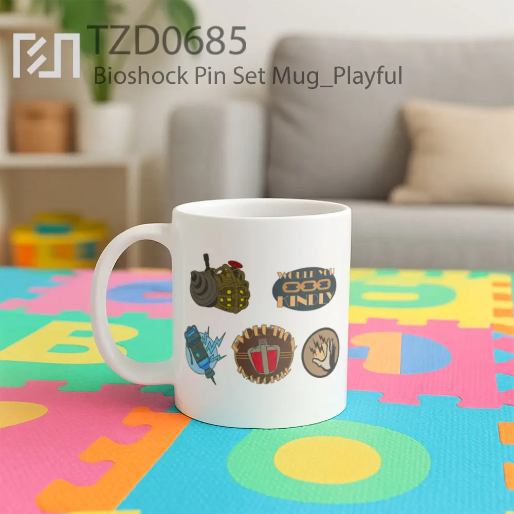 Bioshock Pin Set Mug - All-side / Desain