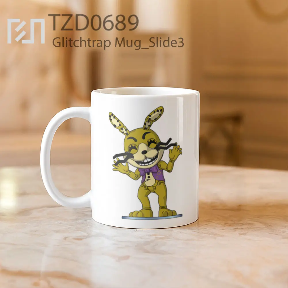 Glitchtrap Mug - All-side / Desain