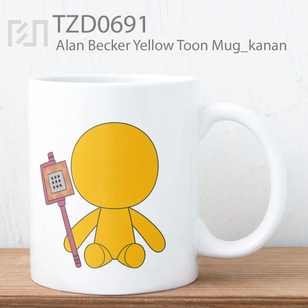 Alan Becker Yellow Toon Mug