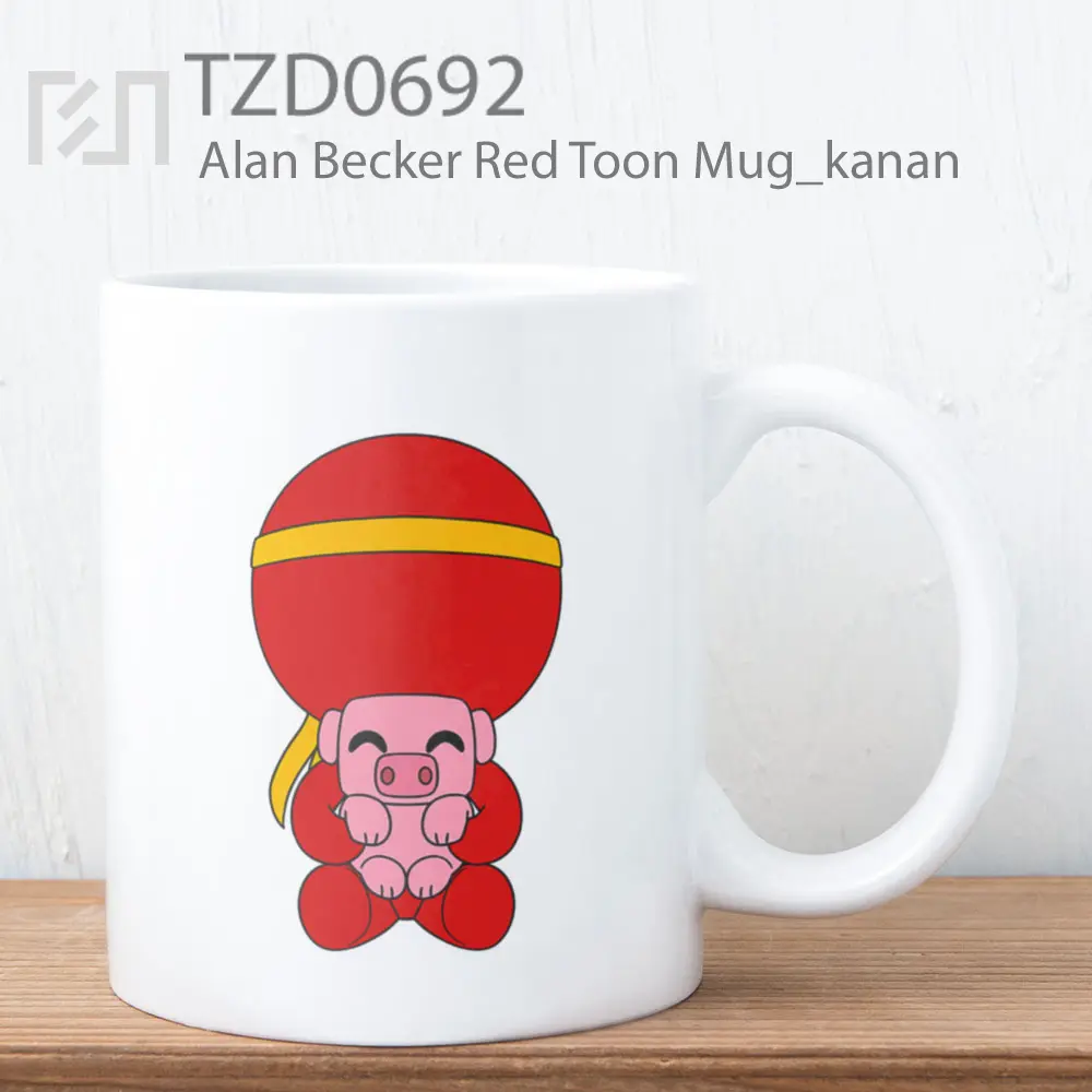 Alan Becker Red Toon Mug