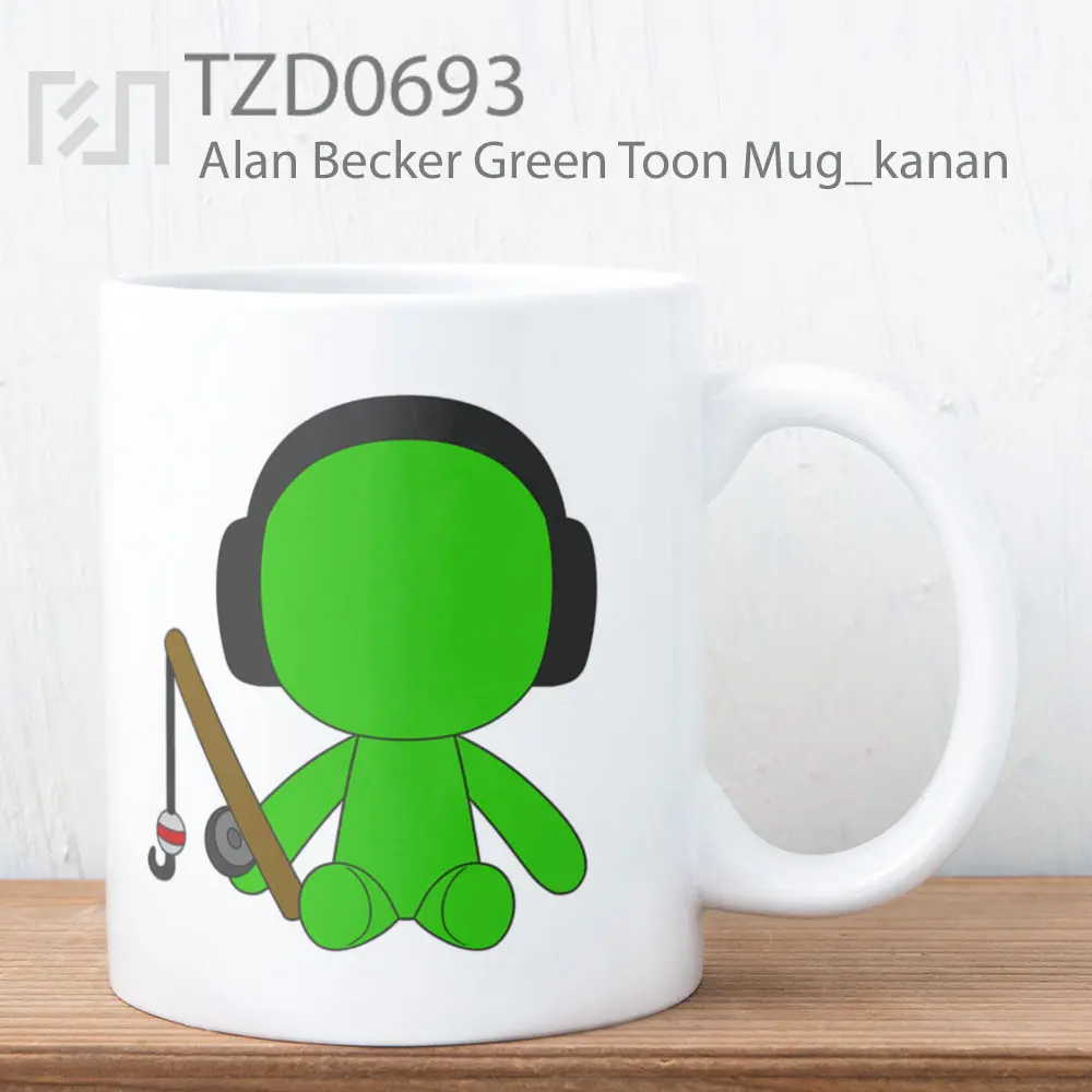 Alan Becker Green Toon Mug
