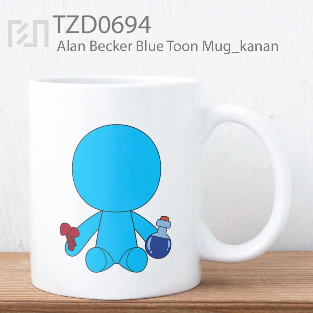 Alan Becker Blue Toon Mug