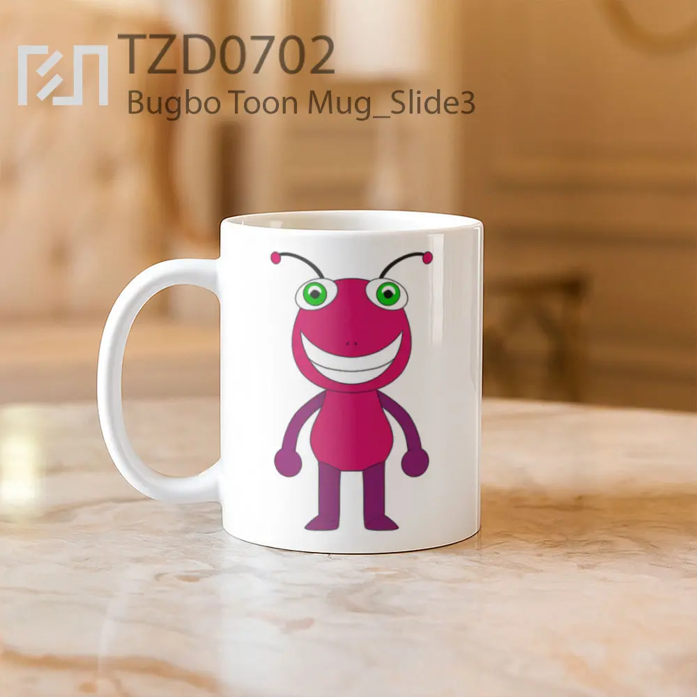 Bugbo Toon Mug - All-side / Desain