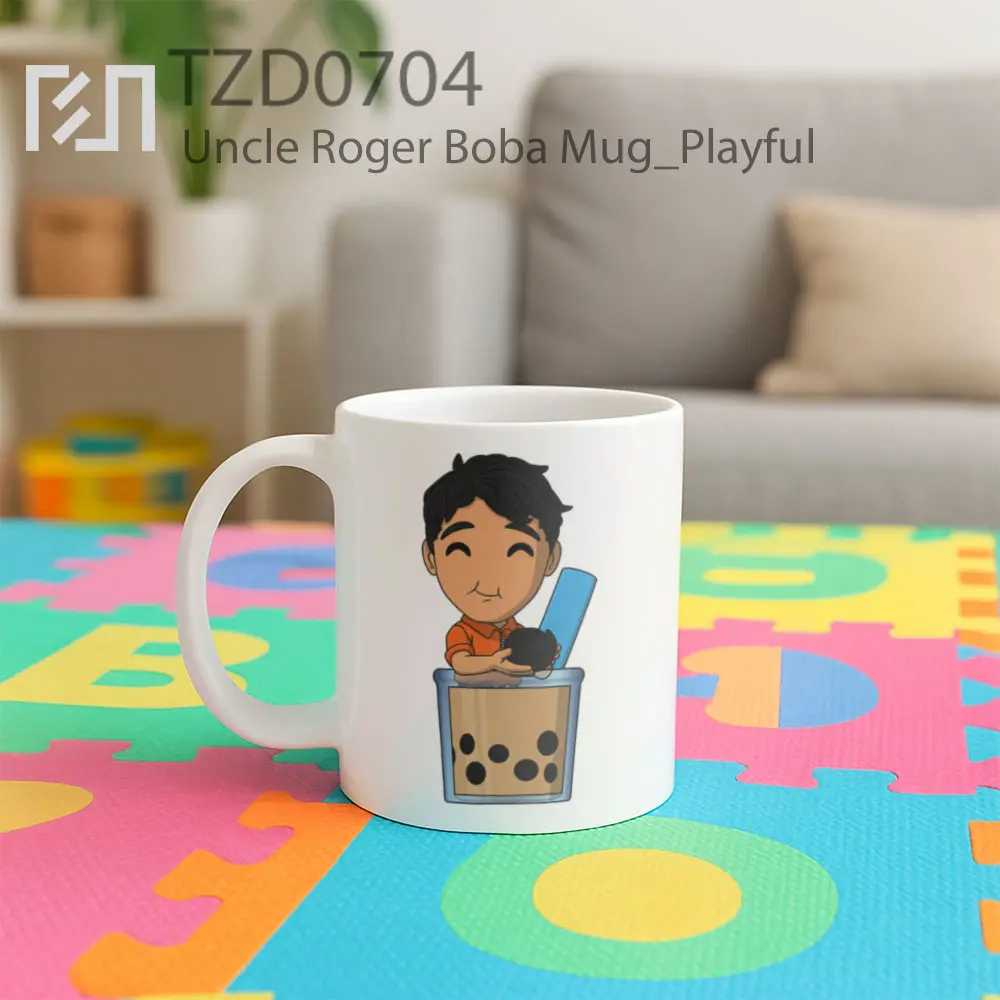 Uncle Roger Boba Mug - All-side / Desain