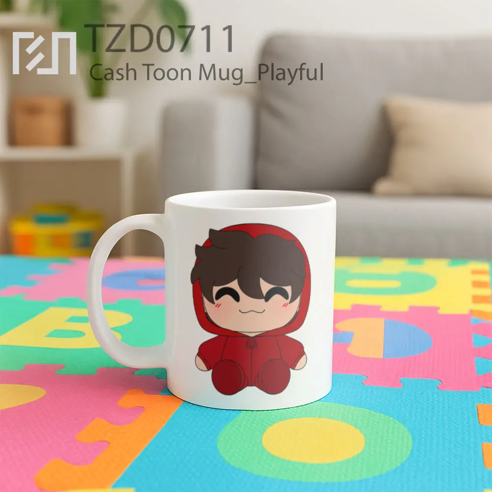 Cash Toon Mug - All-side / Desain