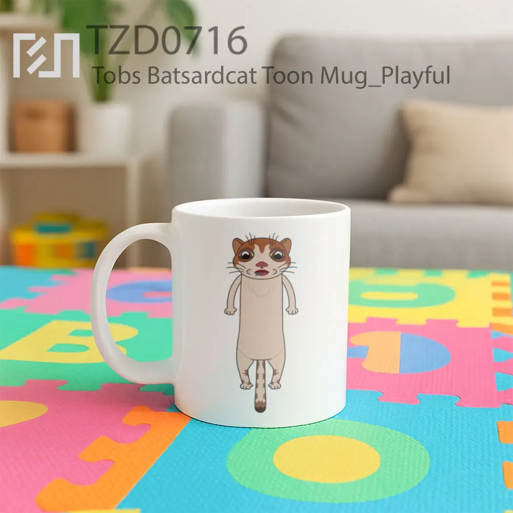 Tobs Batsardcat Toon Mug - All-side / Desain