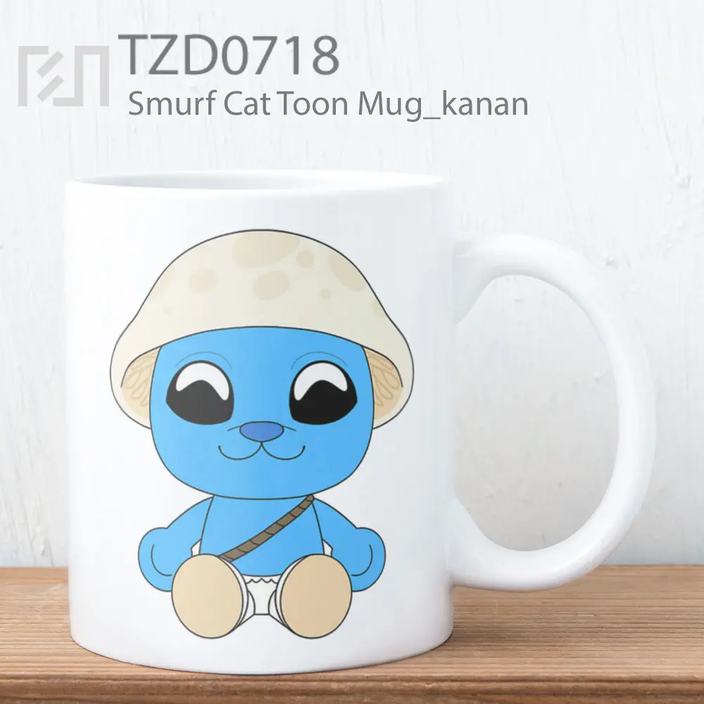 Smurf Cat Toon Mug