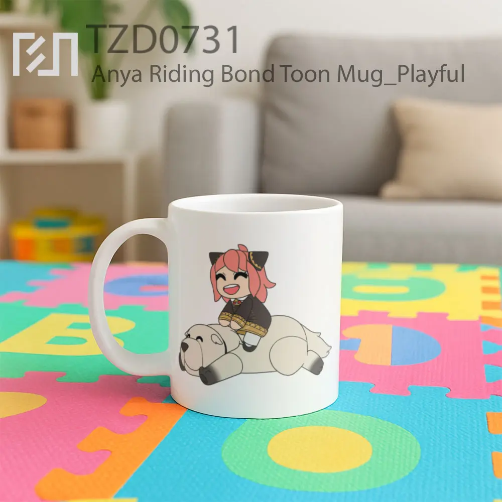 Anya Riding Bond Toon Mug - All-side / Desain