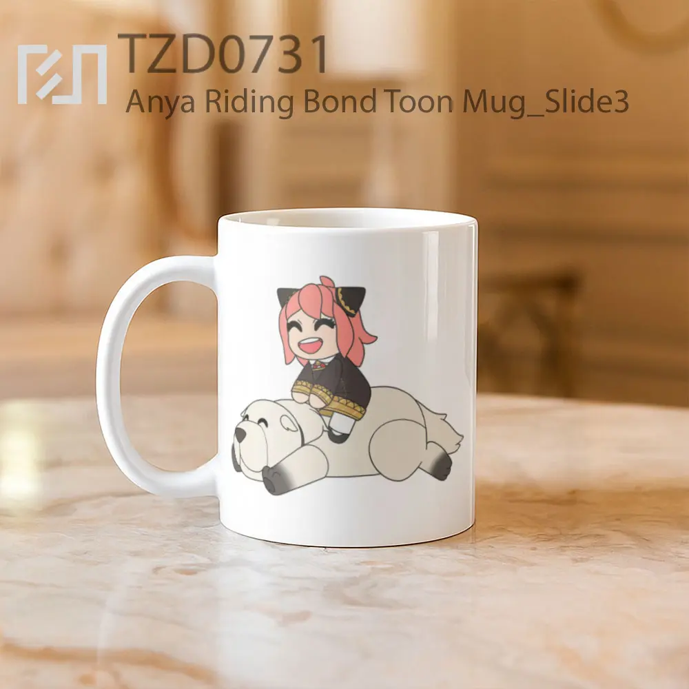 Anya Riding Bond Toon Mug - All-side / Desain