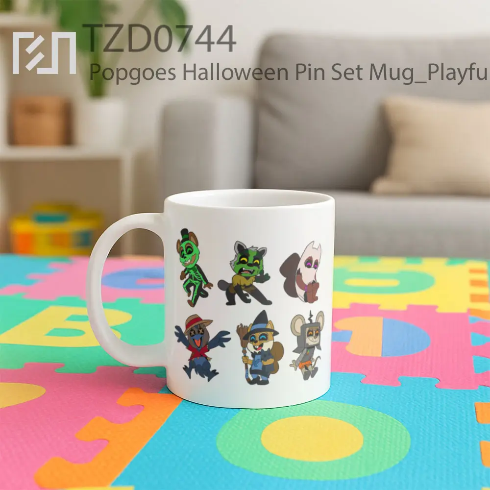 Popgoes Halloween Pin Set Mug - All-side / Desain