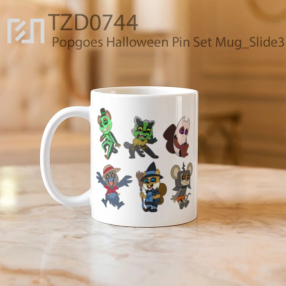 Popgoes Halloween Pin Set Mug - All-side / Desain
