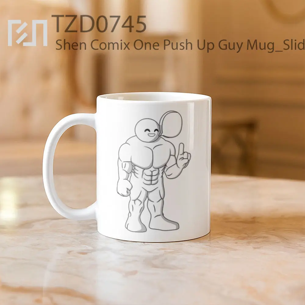 Shen Comix One Push Up Guy Mug - All-side / Desain
