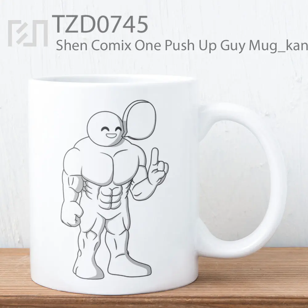 Mug Keramik Premium SNI - Shen Comix One Push Up Guy Mug