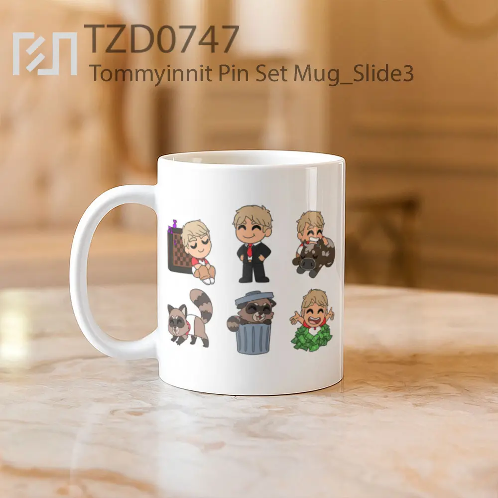 Tommyinnit Pin Set Mug - All-side / Desain