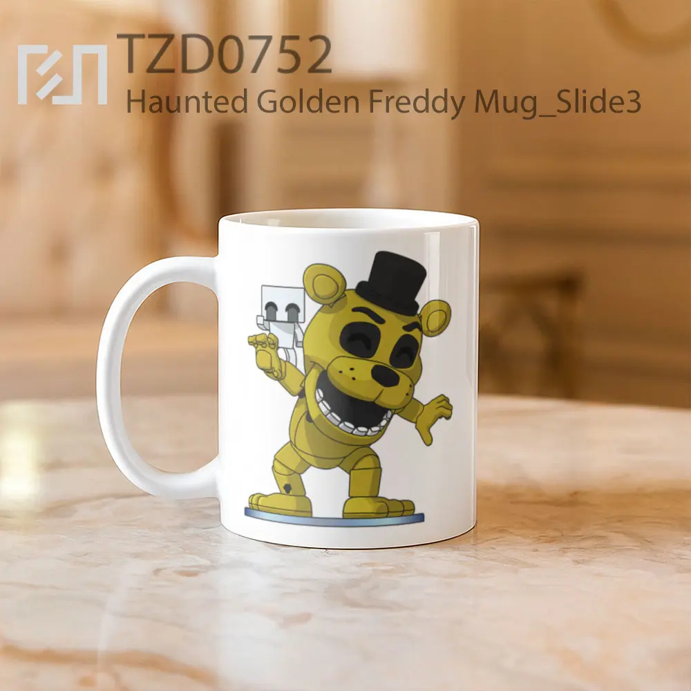 Haunted Golden Freddy Mug - All-side / Desain