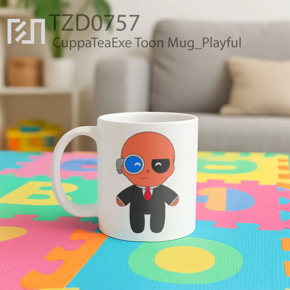 CuppaTeaExe Toon Mug - All-side / Desain