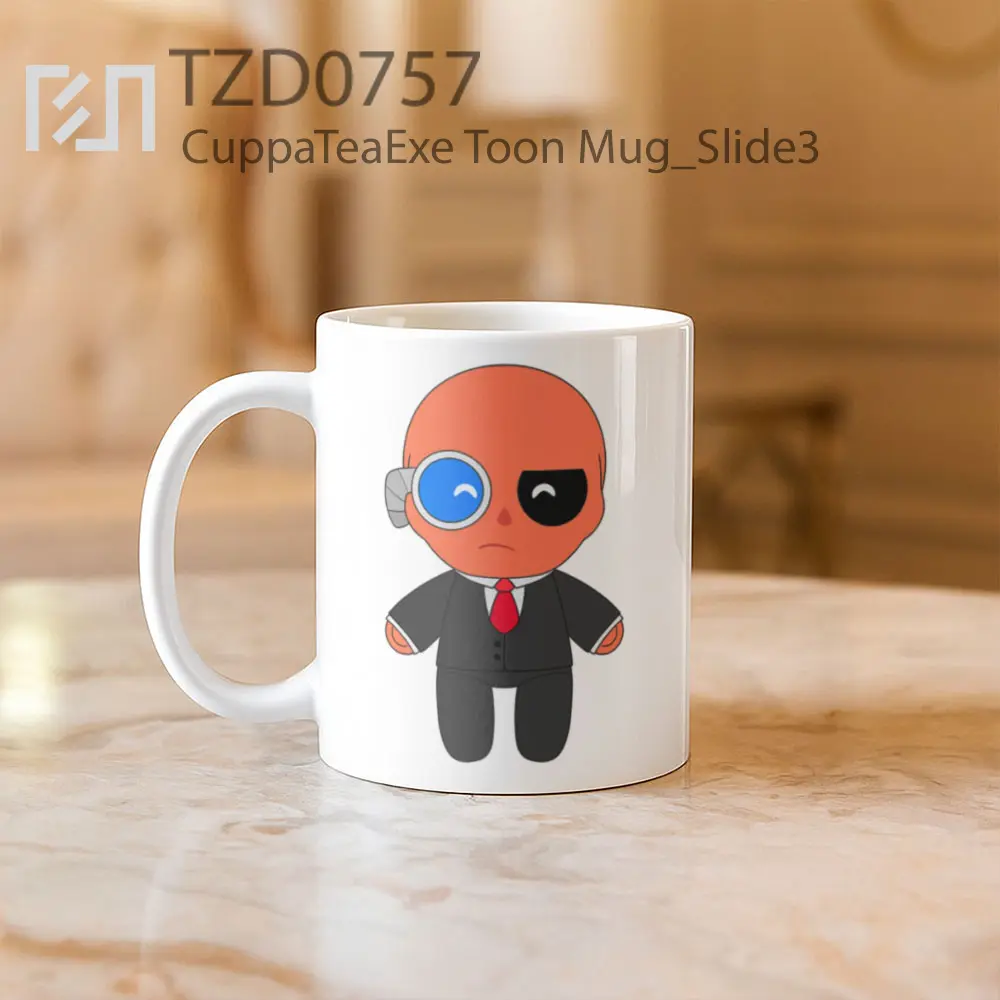 CuppaTeaExe Toon Mug - All-side / Desain