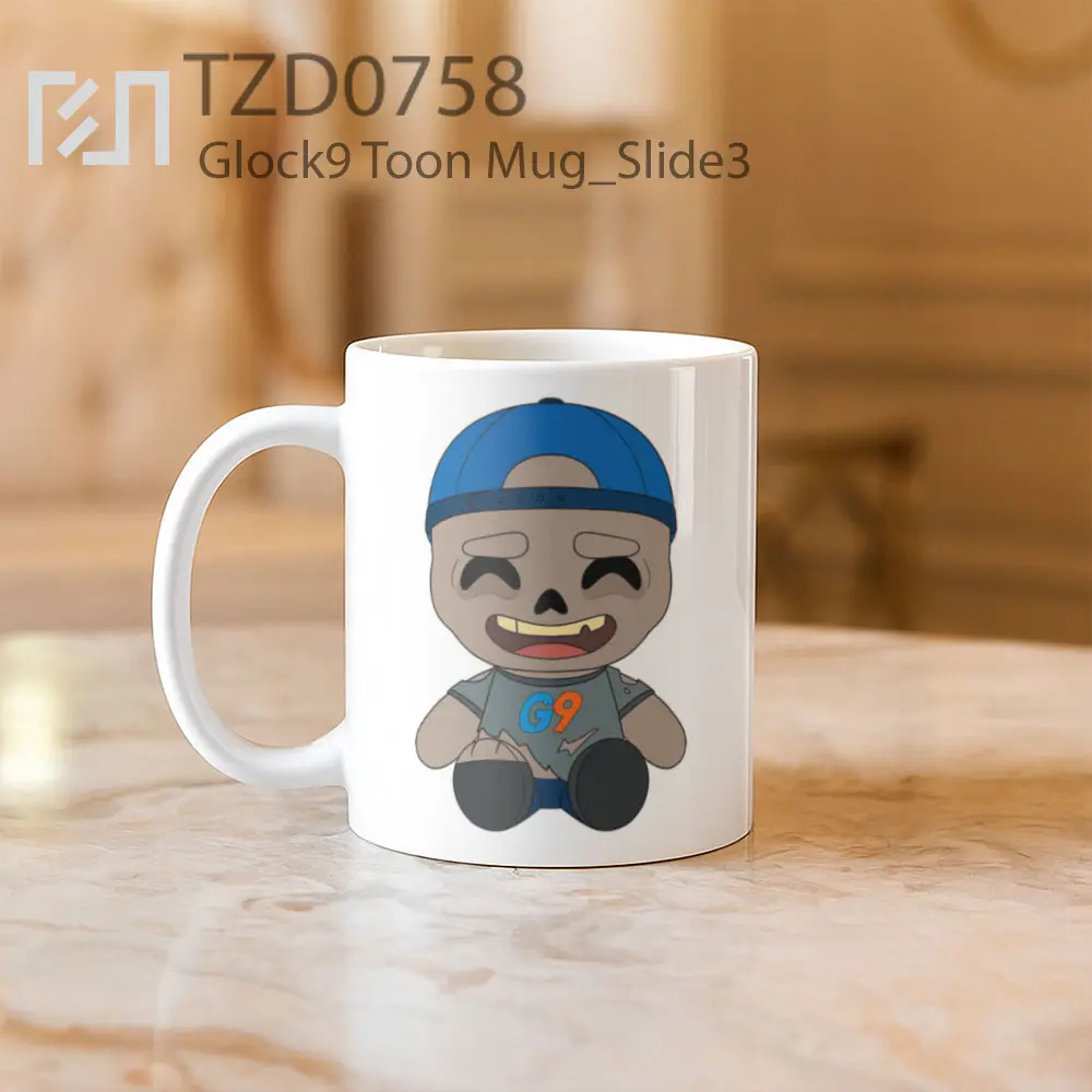 Glock9 Toon Mug - All-side / Desain