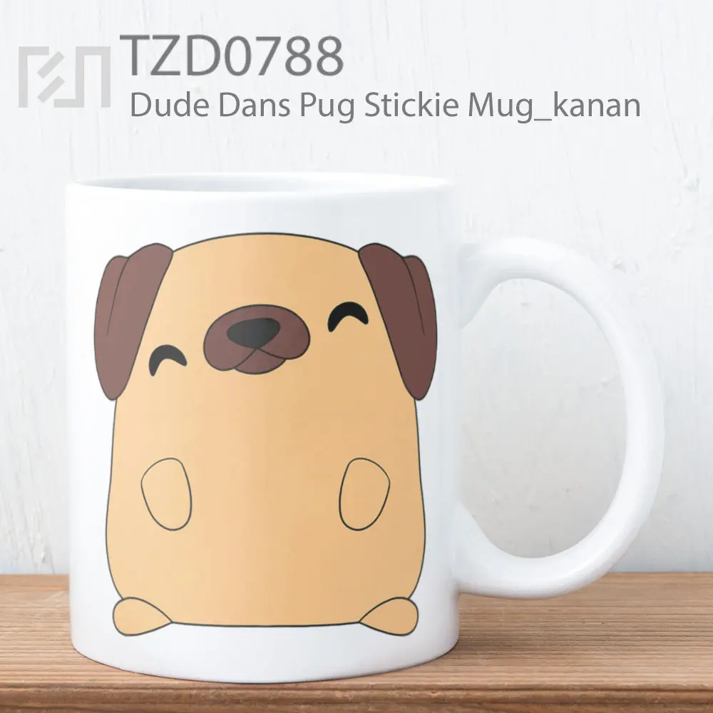 Dude Dans Pug Stickie Mug
