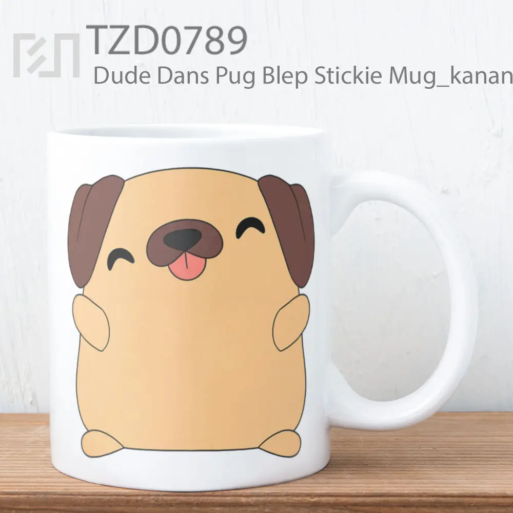 Dude Dans Pug Blep Stickie Mug