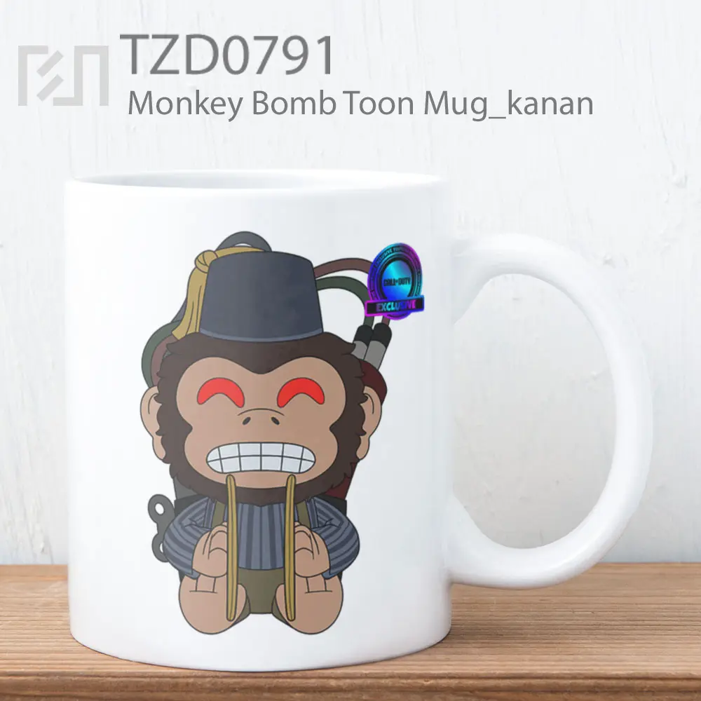 Monkey Bomb Toon Mug