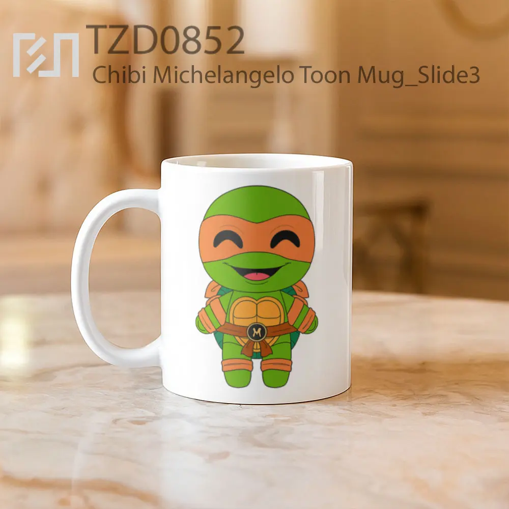 Chibi Michelangelo Toon Mug - All-side / Desain