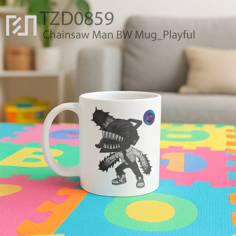 Chainsaw Man BW Mug - All-side / Desain