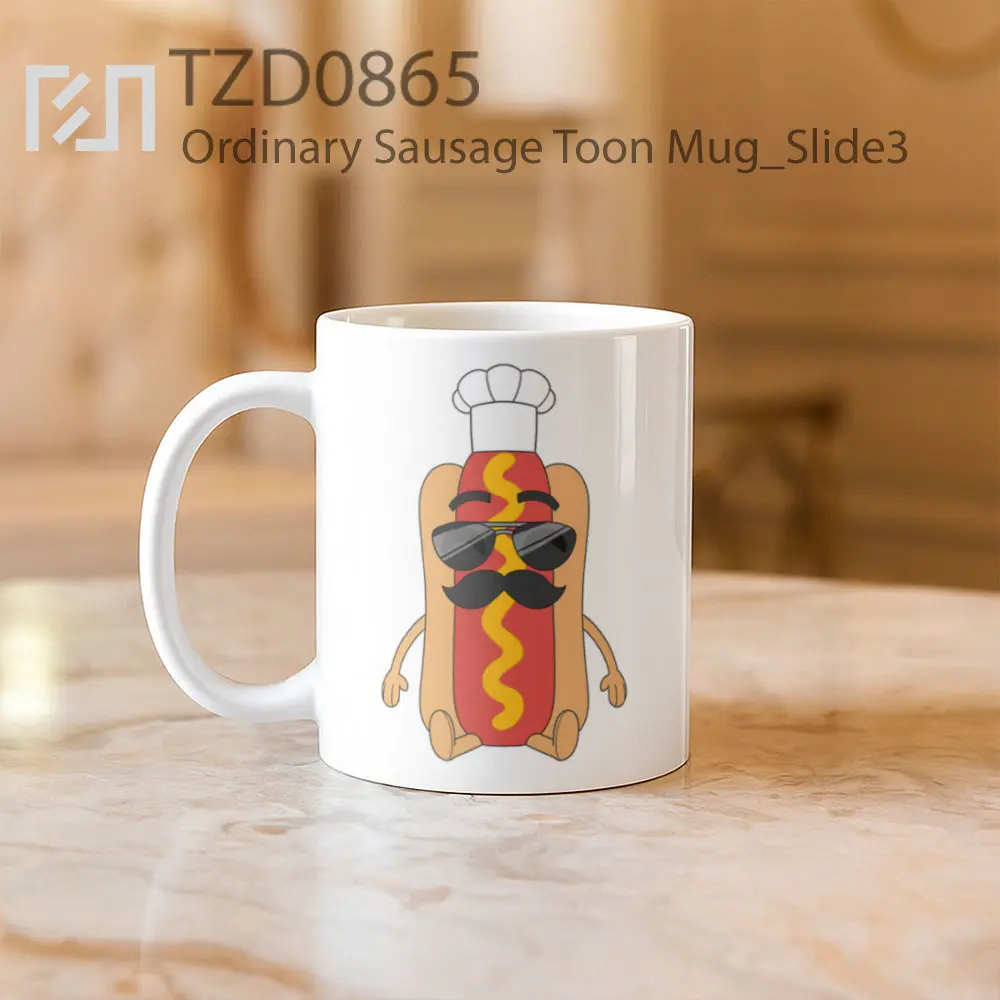 Ordinary Sausage Toon Mug - All-side / Desain