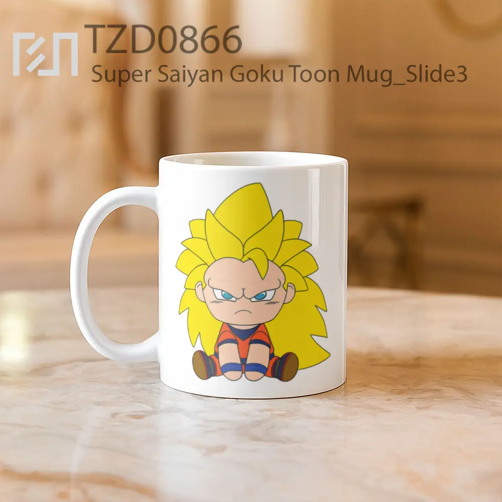Super Saiyan Goku Toon Mug - All-side / Desain