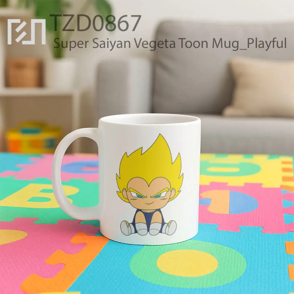 Super Saiyan Vegeta Toon Mug - All-side / Desain