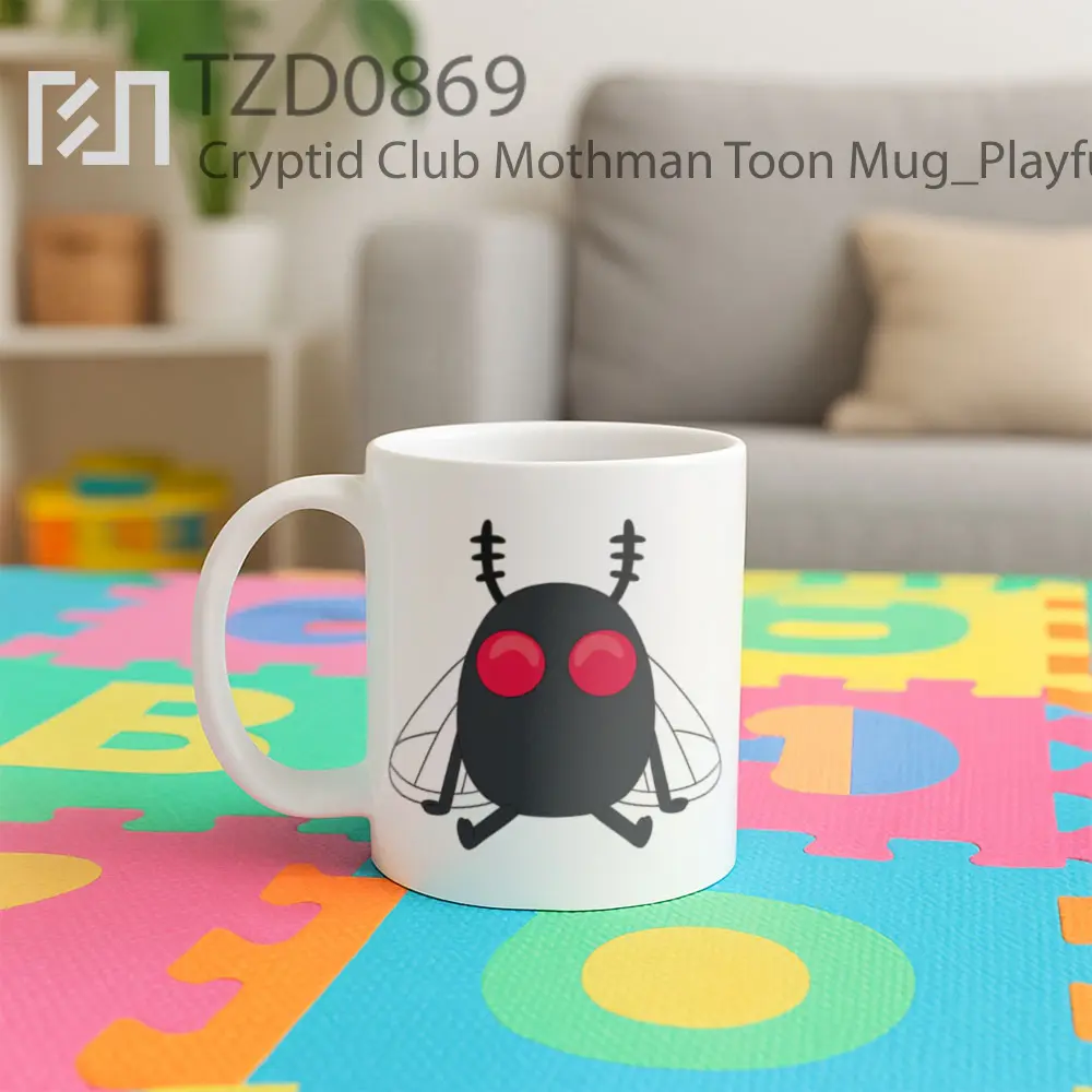 Cryptid Club Mothman Toon Mug - All-side / Desain