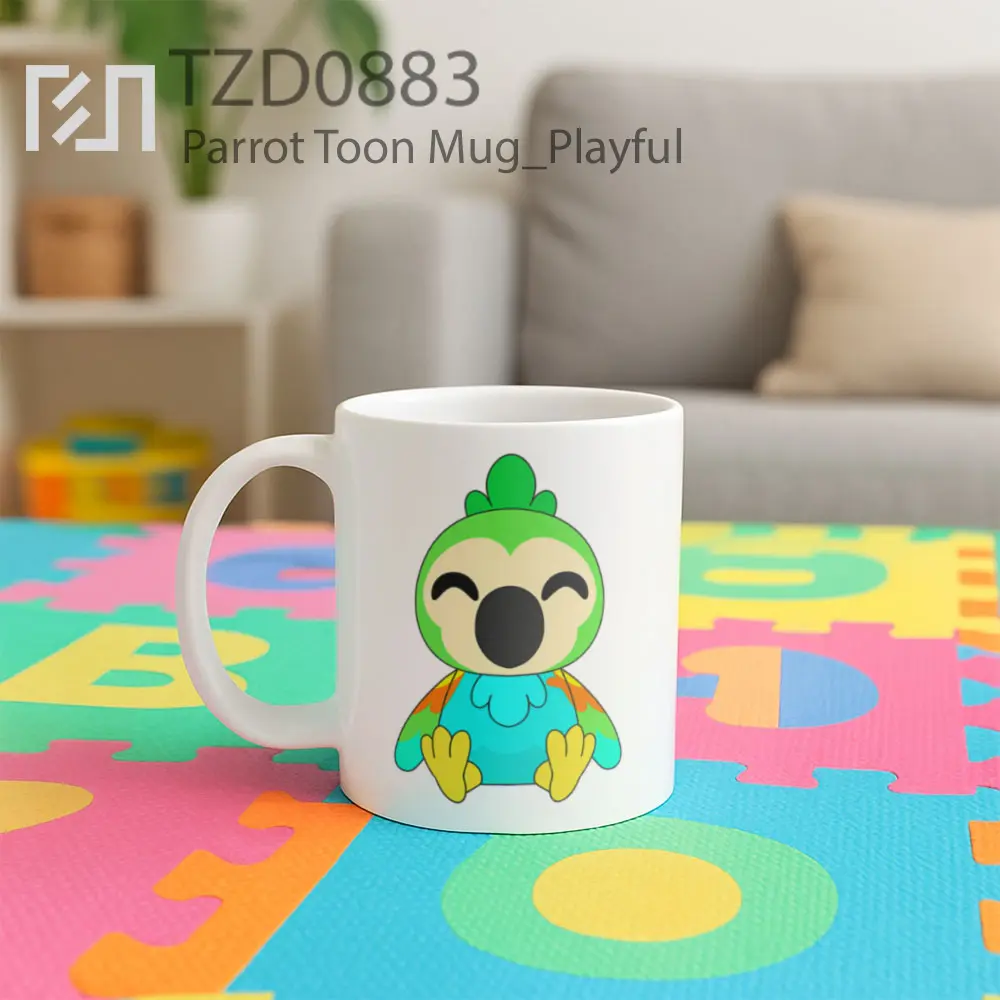 Parrot Toon Mug - All-side / Desain