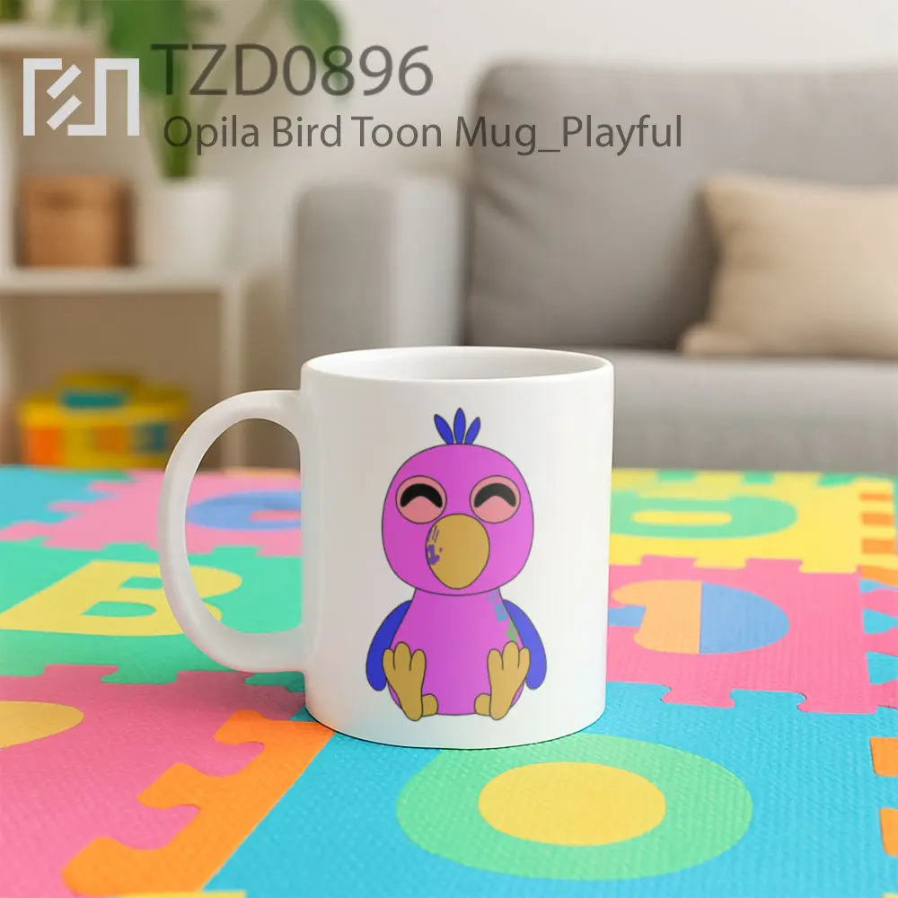 Opila Bird Toon Mug - All-side / Desain
