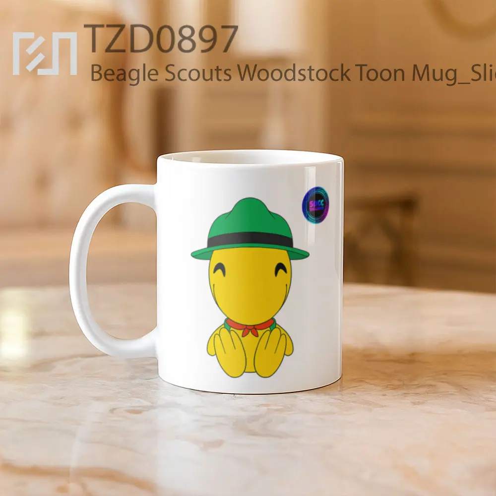Beagle Scouts Woodstock Toon Mug - All-side / Desain