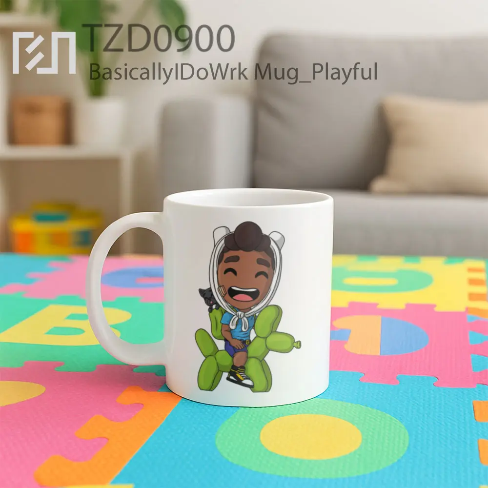 BasicallyIDoWrk Mug - All-side / Desain