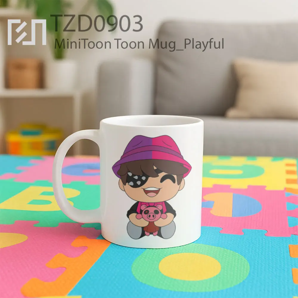 MiniToon Toon Mug - All-side / Desain